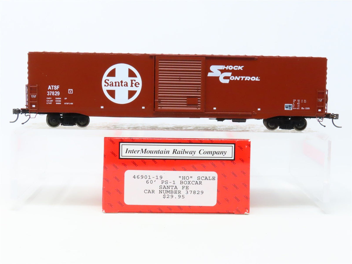 HO Scale InterMountain 46901-19 ATSF Santa Fe &quot;Shock Control&quot; Box Car #37829