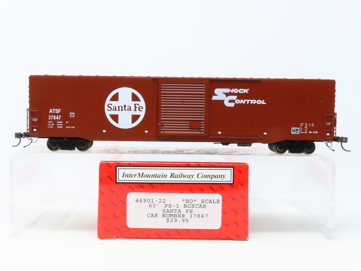 HO Scale InterMountain 46901-22 ATSF Santa Fe &quot;Shock Control&quot; Box Car #37847