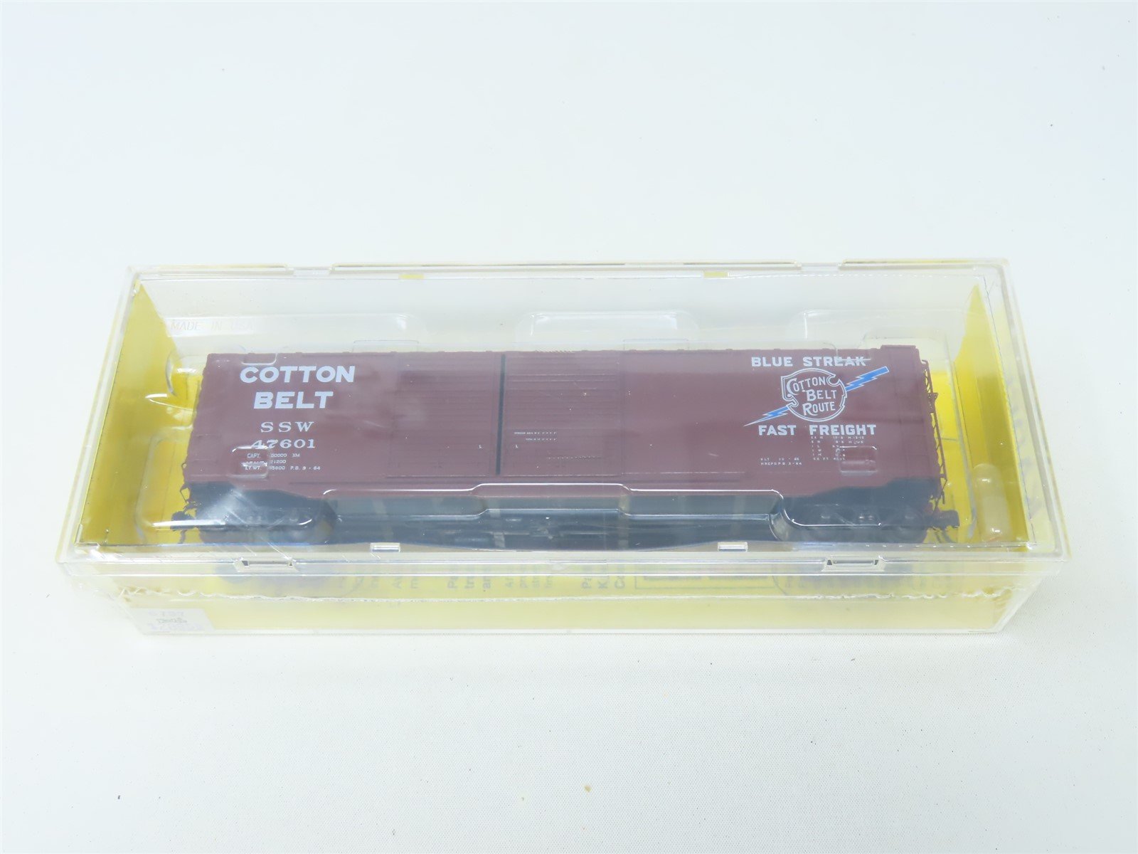 HO Scale Kadee #6707 SSW Cotton Belt 50' Double Door Box Car #47601 - Sealed