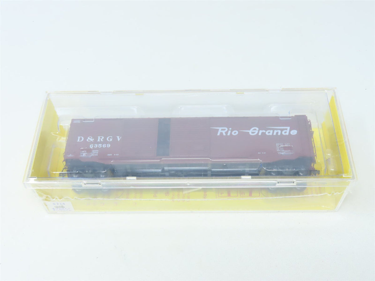 HO Scale Kadee #6714 D&amp;RGW Rio Grande 50&#39; Double Door Box Car #63569 - Sealed