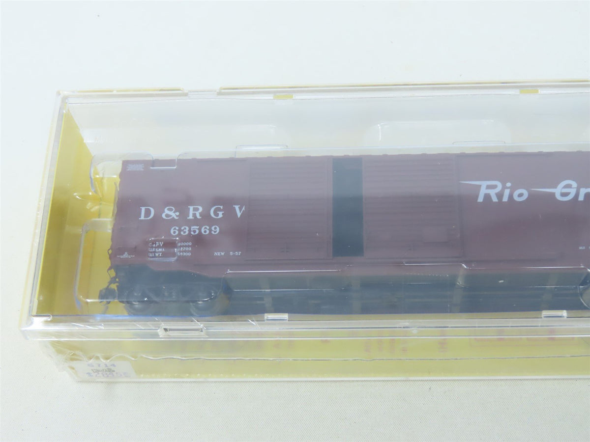 HO Scale Kadee #6714 D&amp;RGW Rio Grande 50&#39; Double Door Box Car #63569 - Sealed