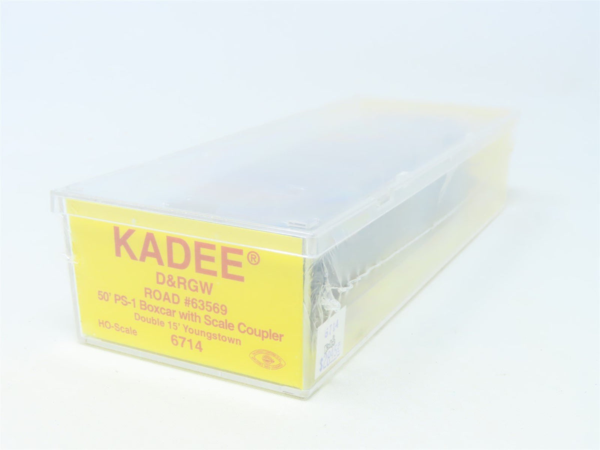 HO Scale Kadee #6714 D&amp;RGW Rio Grande 50&#39; Double Door Box Car #63569 - Sealed