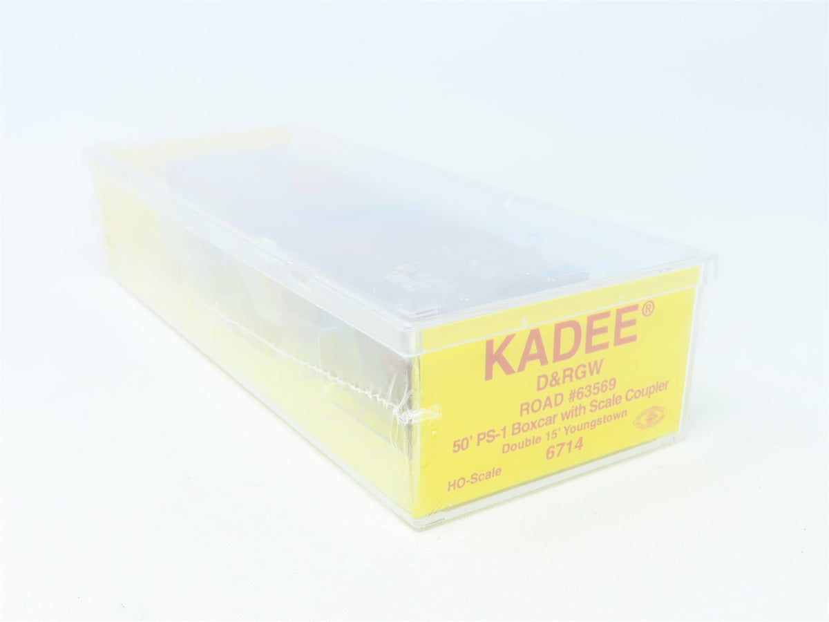 HO Scale Kadee #6714 D&amp;RGW Rio Grande 50&#39; Double Door Box Car #63569 - Sealed