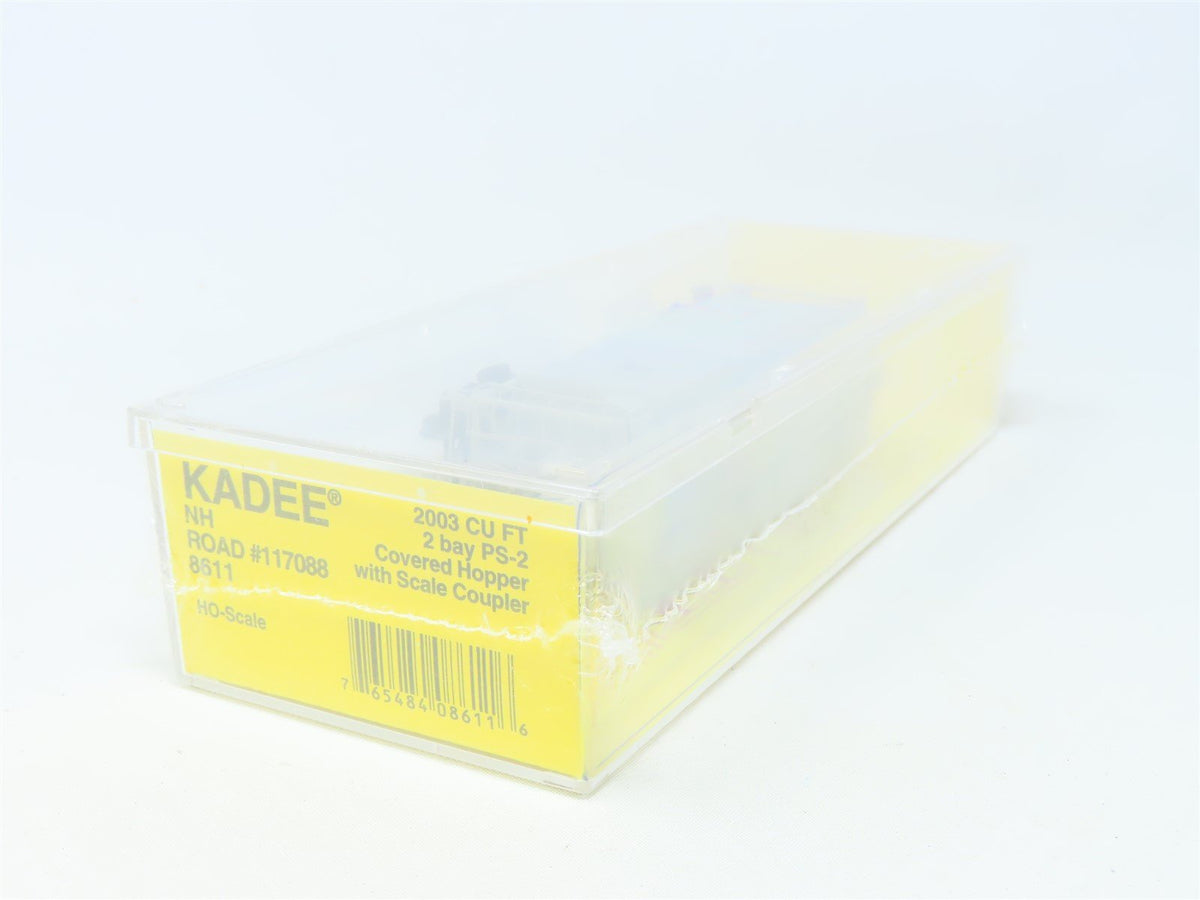 HO Scale Kadee Cars #8611 NH New Haven 2-Bay Covered Hopper #117088 - Sealed