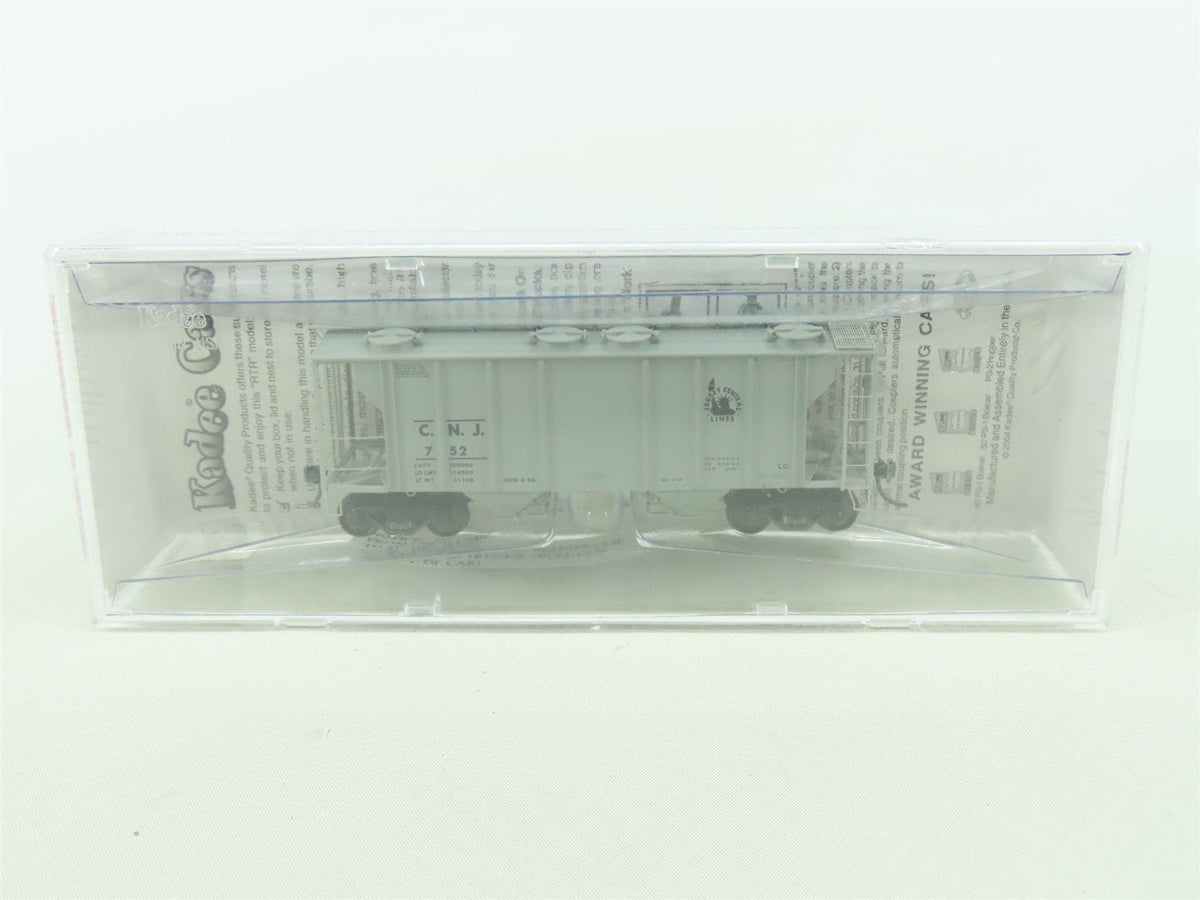HO Scale Kadee Cars #8314 CNJ Jersey Central 2-Bay Covered Hopper #752 - Sealed