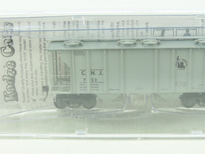 HO Scale Kadee Cars #8314 CNJ Jersey Central 2-Bay Covered Hopper #752 - Sealed