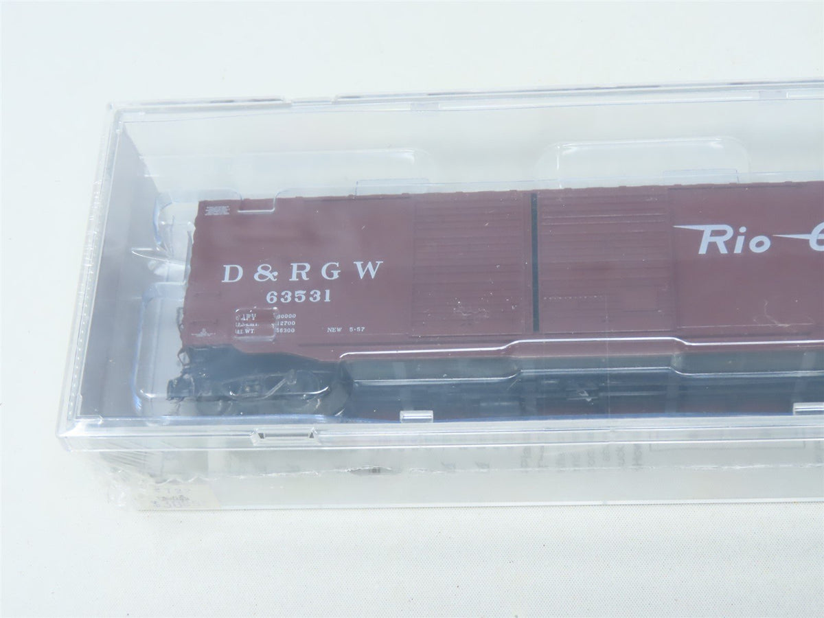 HO Kadee Cars #6722 D&amp;RGW Rio Grande 50&#39; Double Door Box Car #63531 - Sealed