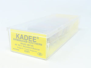 HO Kadee #4301 BS Birmingham Southern 40' Single Door Box Car #6745 - Sealed