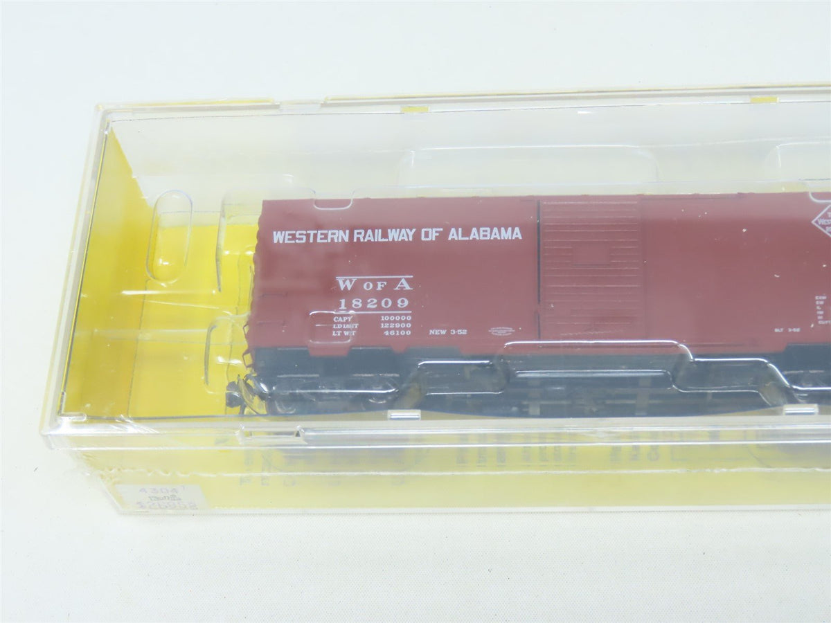 HO Scale Kadee #4304 WofA Western Railway of Alabama 40&#39; Box Car #18209 - Sealed