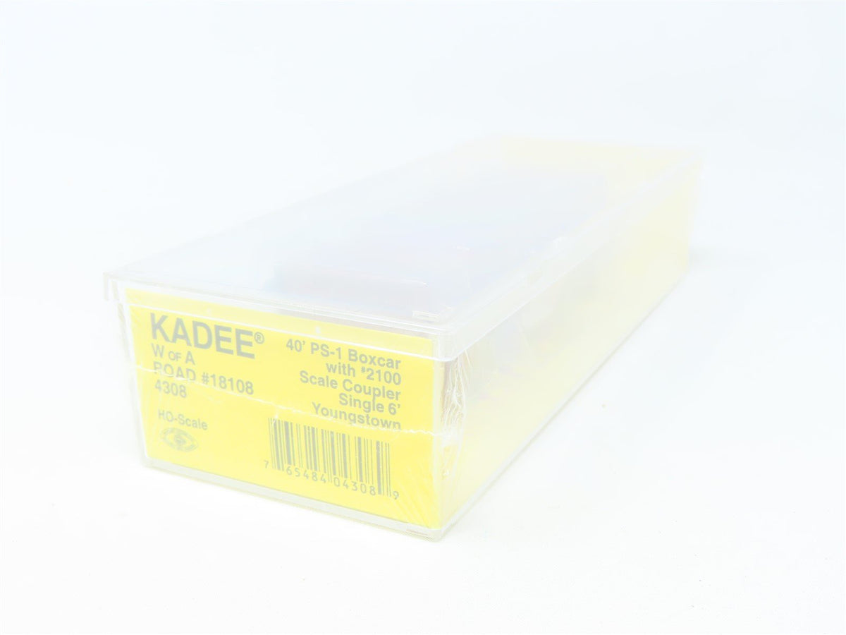 HO Scale Kadee #4308 WofA Western Railway of Alabama 40&#39; Box Car #18108- Sealed