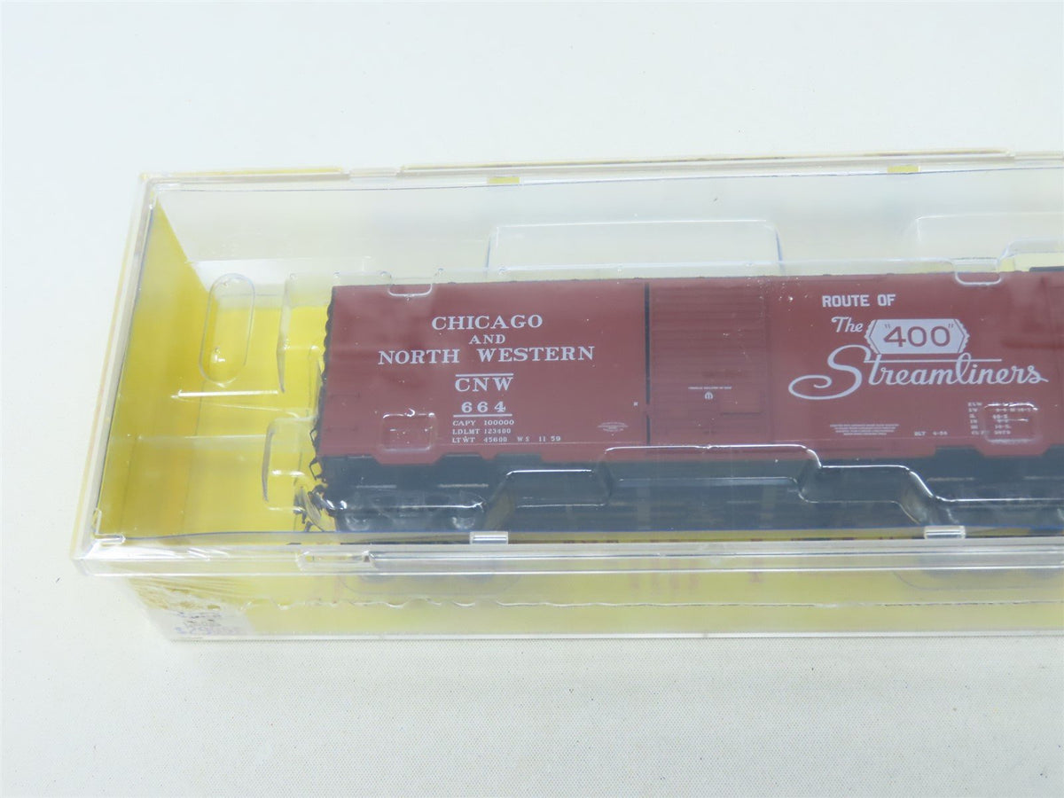 HO Scale Kadee #4505 CNW Route Of The 400 Streamliners 40&#39; Box Car #664 - Sealed