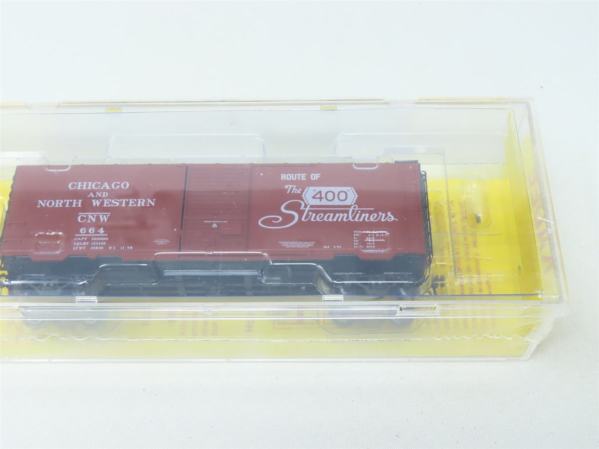 HO Scale Kadee #4505 CNW Route Of The 400 Streamliners 40&#39; Box Car #664 - Sealed