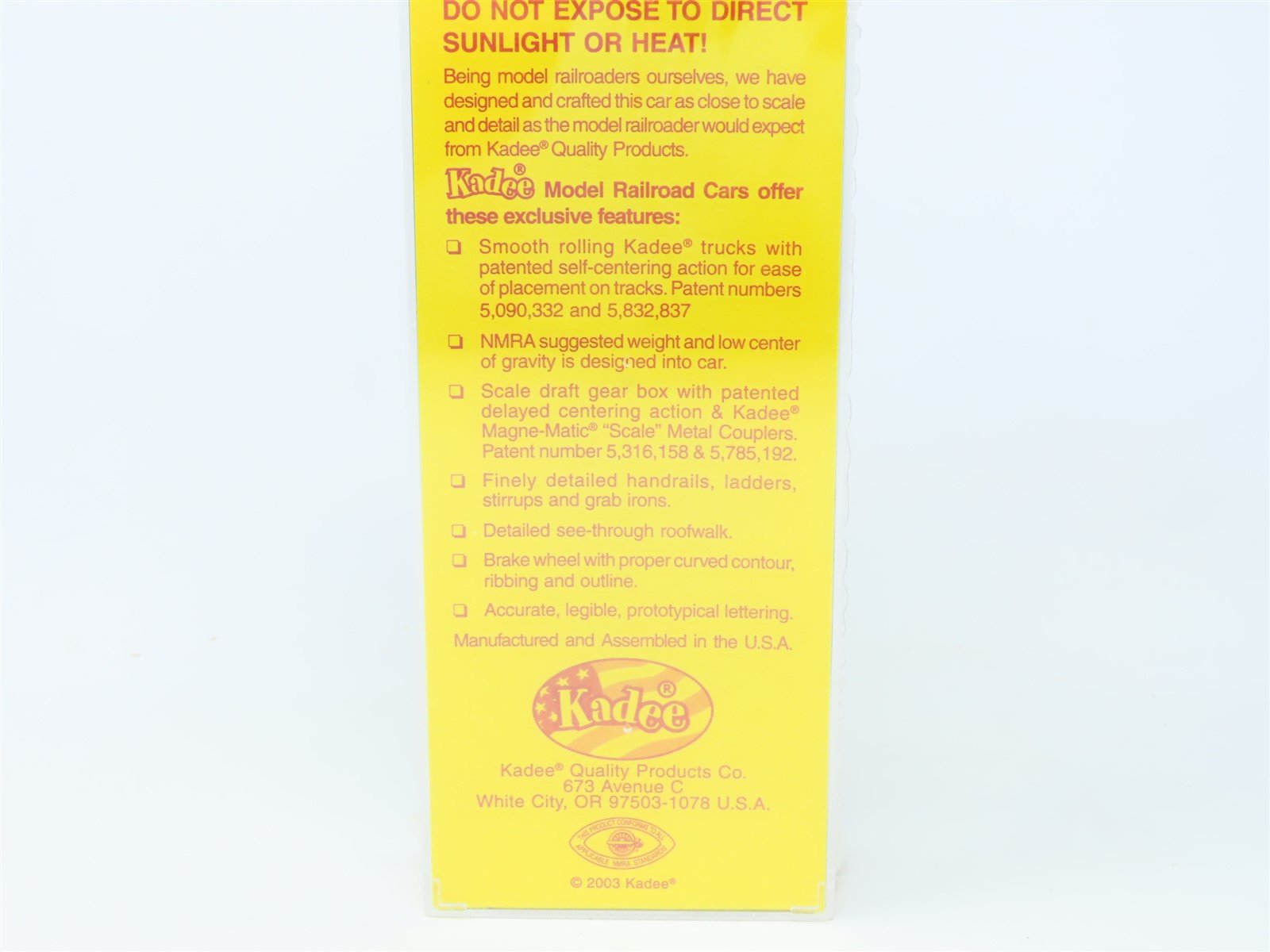 HO Kadee #4506 MNS Minneapolis Northfield & Southern 40' Box Car #1103- Sealed