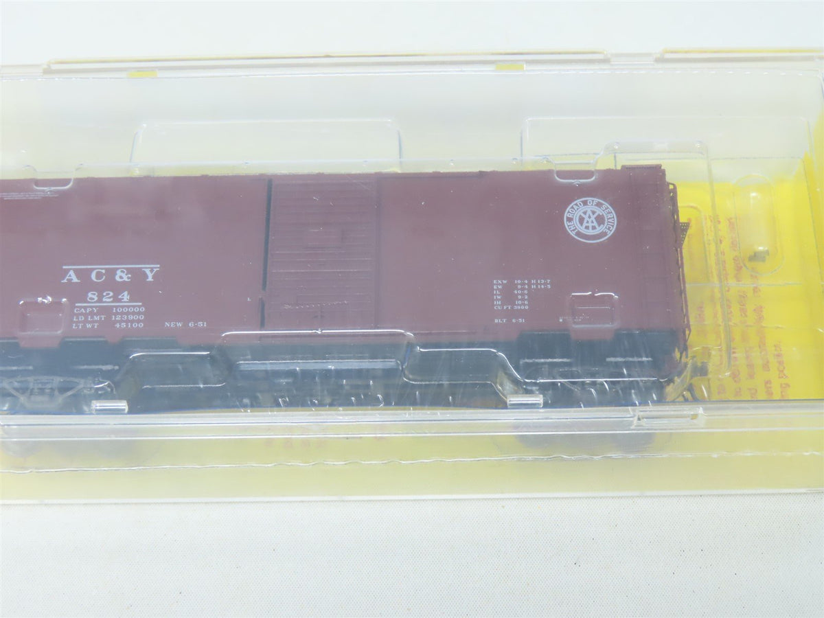 HO Kadee #4058 ACY Akron Canton &amp; Youngstown 40&#39; Single Door Box Car 824- Sealed