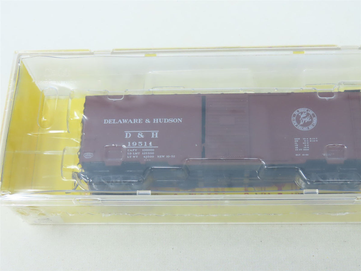 HO Kadee #4056 D&amp;H Delaware &amp; Hudson 40&#39; Single Door Box Car #19511 - Sealed