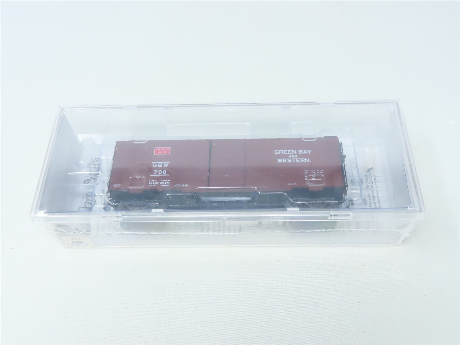 HO Kadee Cars #4066 GBW Green Bay Route 40' Single Door Box Car #708 - Sealed