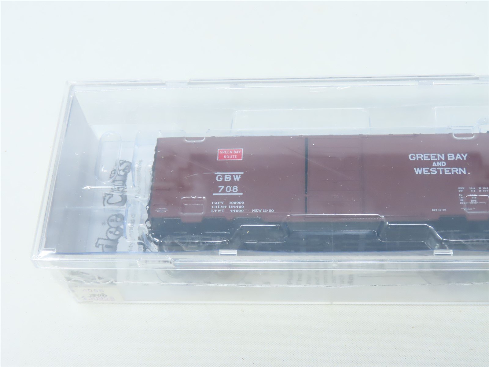 HO Kadee Cars #4066 GBW Green Bay Route 40' Single Door Box Car #708 - Sealed