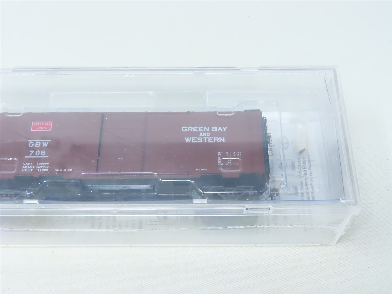 HO Kadee Cars #4066 GBW Green Bay Route 40' Single Door Box Car #708 - Sealed