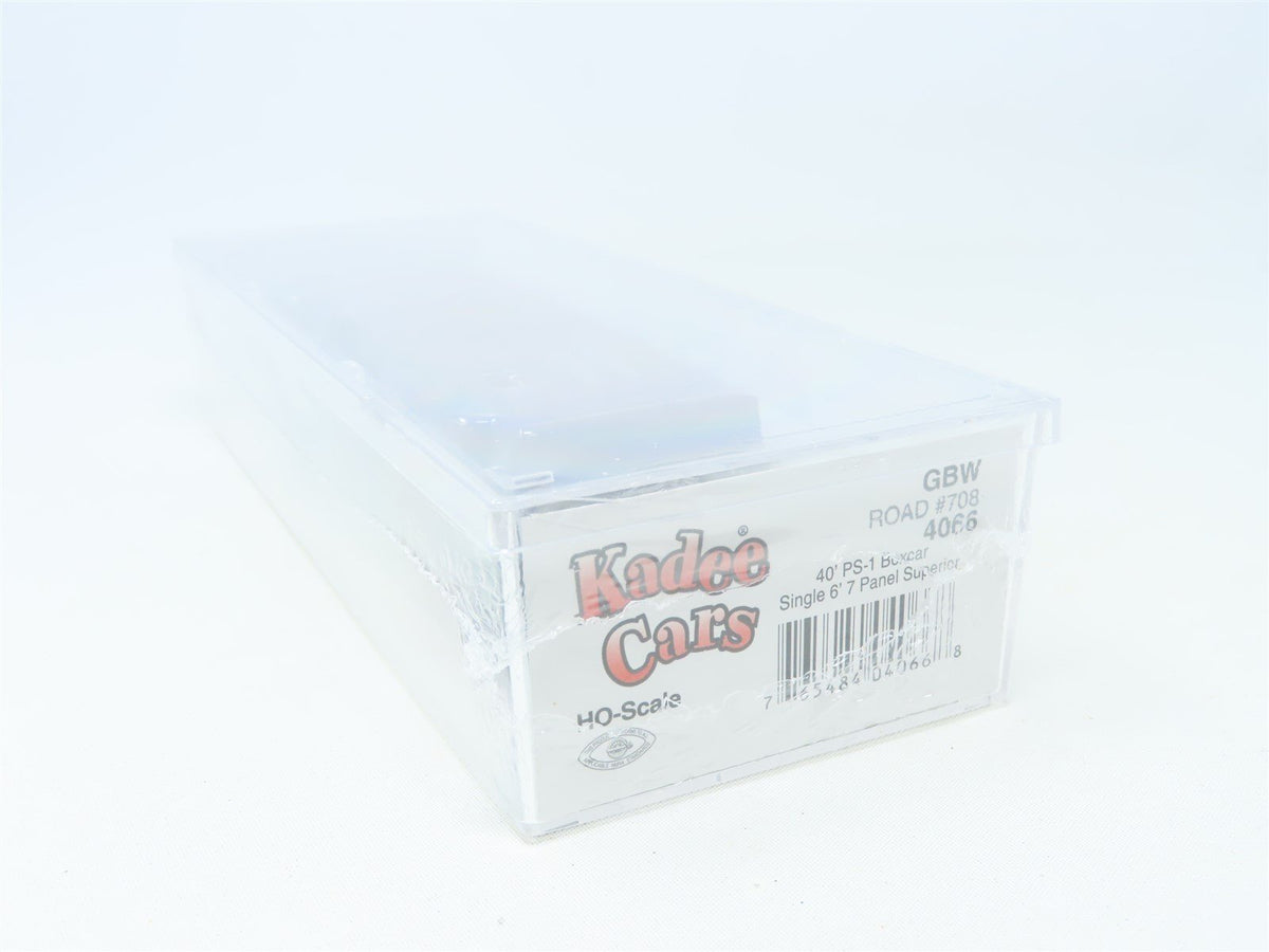 HO Kadee Cars #4066 GBW Green Bay Route 40&#39; Single Door Box Car #708 - Sealed