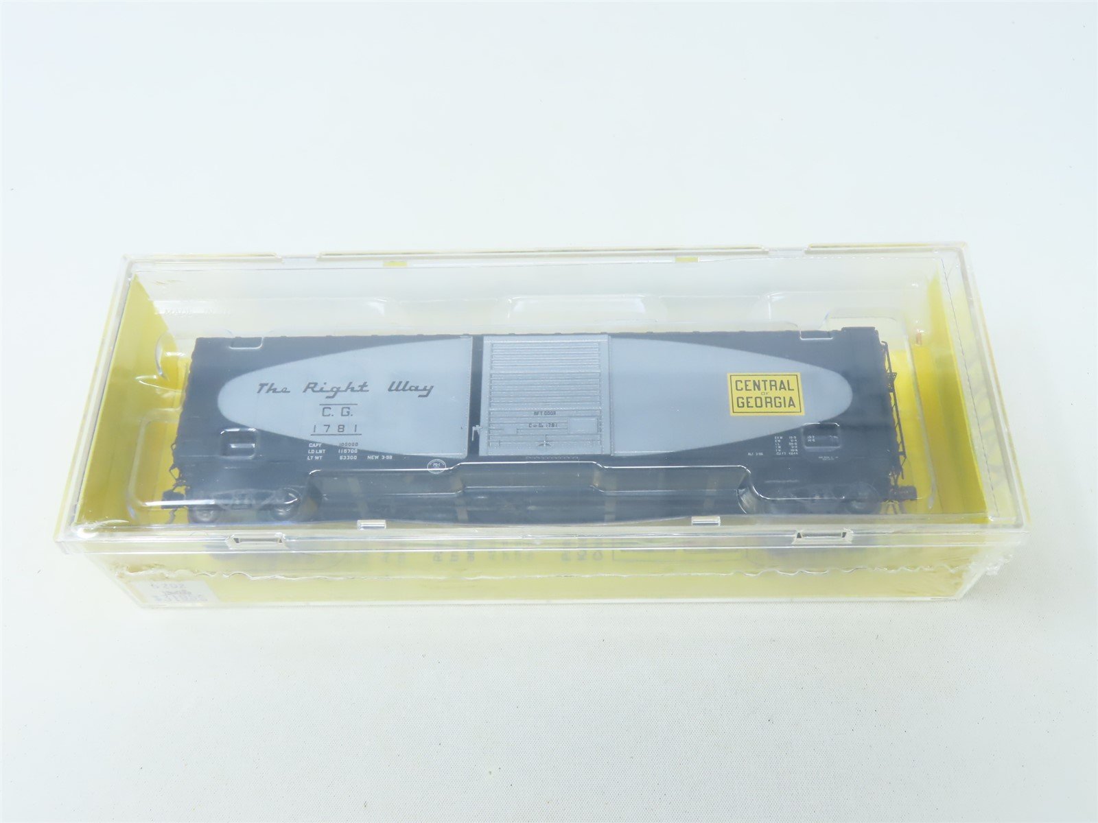 HO Scale Kadee #6202 CG Central of Georgia 50' Single Door Box Car 1781 - Sealed