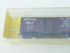 HO Scale Kadee #5224 SSW Blue Streak Cotton Belt 40' Box Car #34738 - Sealed