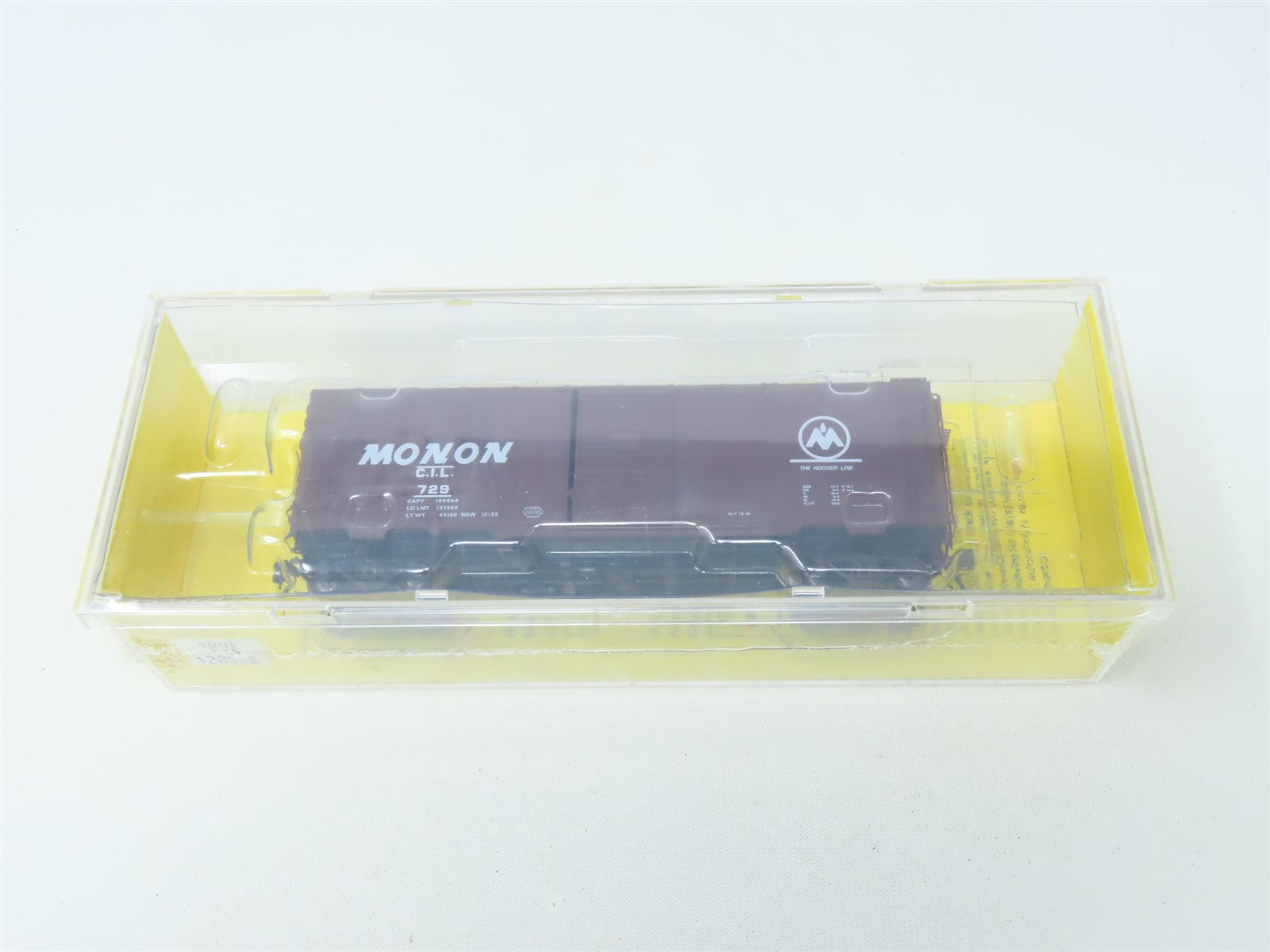 HO Scale Kadee #4001 CIL MONON The Hoosier Line 40' Box Car #729 - Sealed