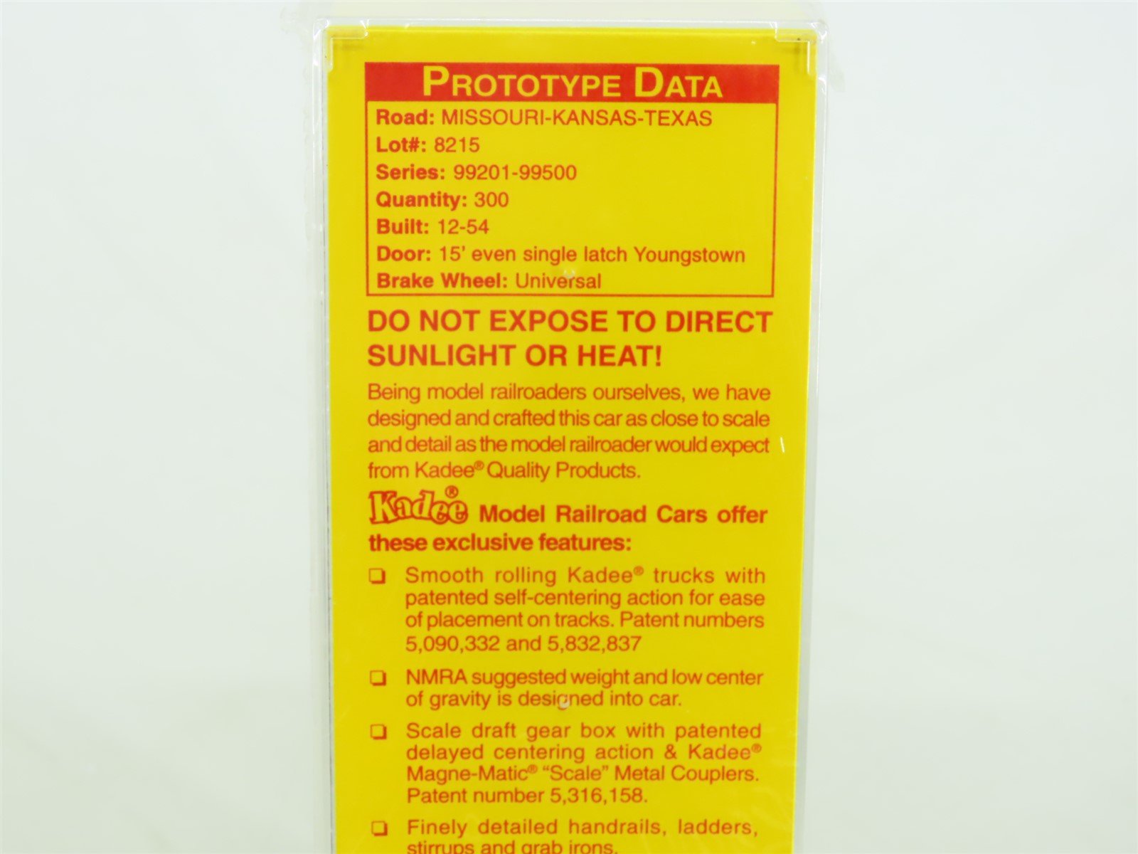 HO Scale Kadee #6506 MKT 