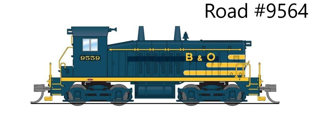 N Broadway LTD BLI 7483 B&amp;O Pere Marquette Scheme EMD NW2 Diesel 9564 w/Paragon4