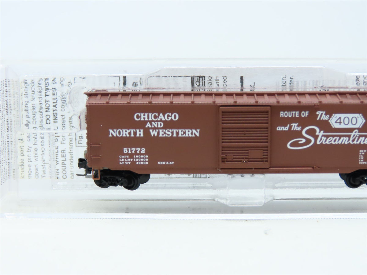 Z Micro-Trains MTL 505 00 232 C&amp;NW &quot;The 400 &amp; The Streamliners&quot; Box Car #51772