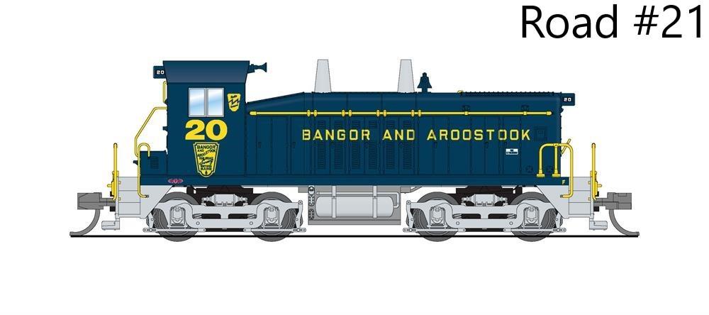 N Broadway Limited BLI 7485 BAR Bangor &amp; Aroostook EMD NW2 Diesel #21 w/Paragon4