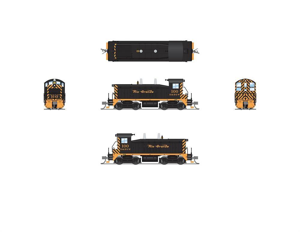 N Broadway Limited BLI 7490 D&amp;RGW Rio Grande EMD NW2 Diesel #100 w/ Paragon4