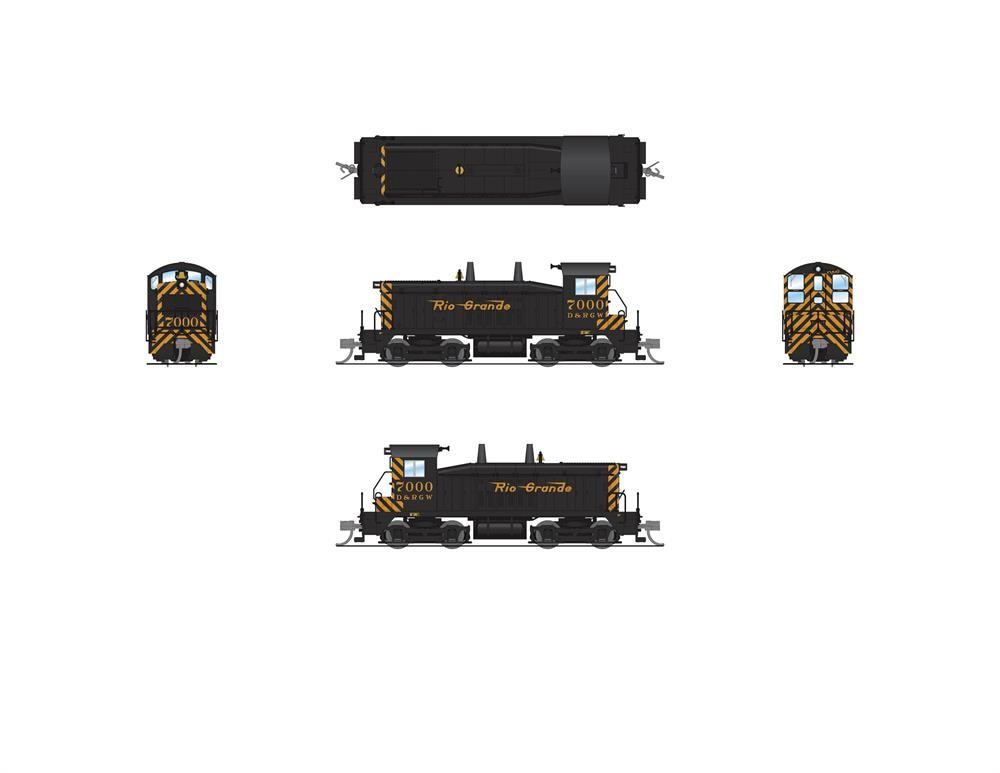 N Broadway Limited BLI 7491 D&amp;RGW Rio Grande EMD NW2 Diesel #7000 w/ Paragon4