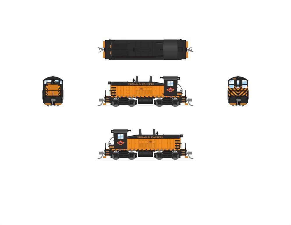 N Broadway Limited BLI 7524 T&amp;P Texas &amp; Pacific EMD SW7 Diesel #1020 w/ Paragon4