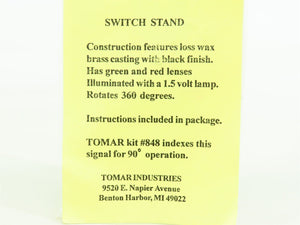 HO 1/87 Scale Tomar Industries Kit #H-851 Illuminated Switch Stand