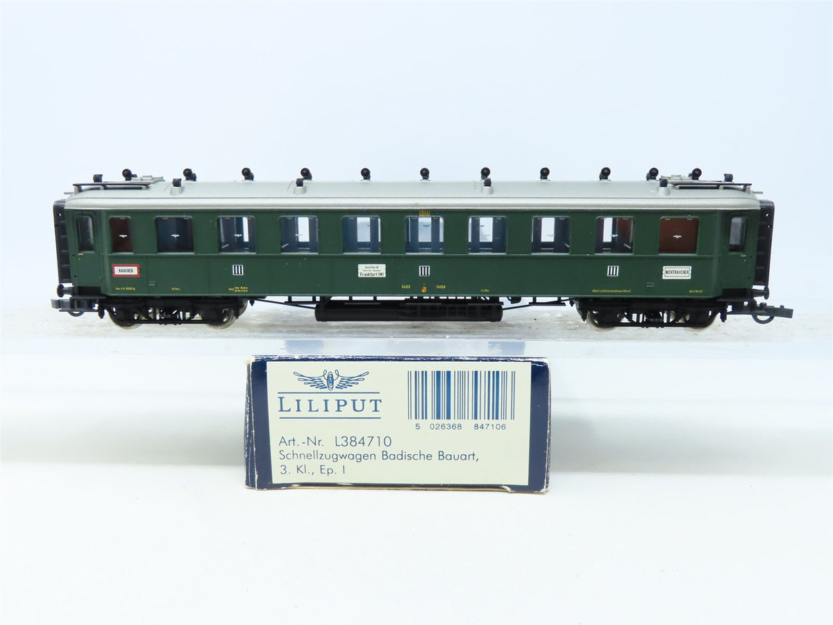 HO Scale Liliput L384710 Baden Era I 3rd Class Express Corridor Coach Passenger