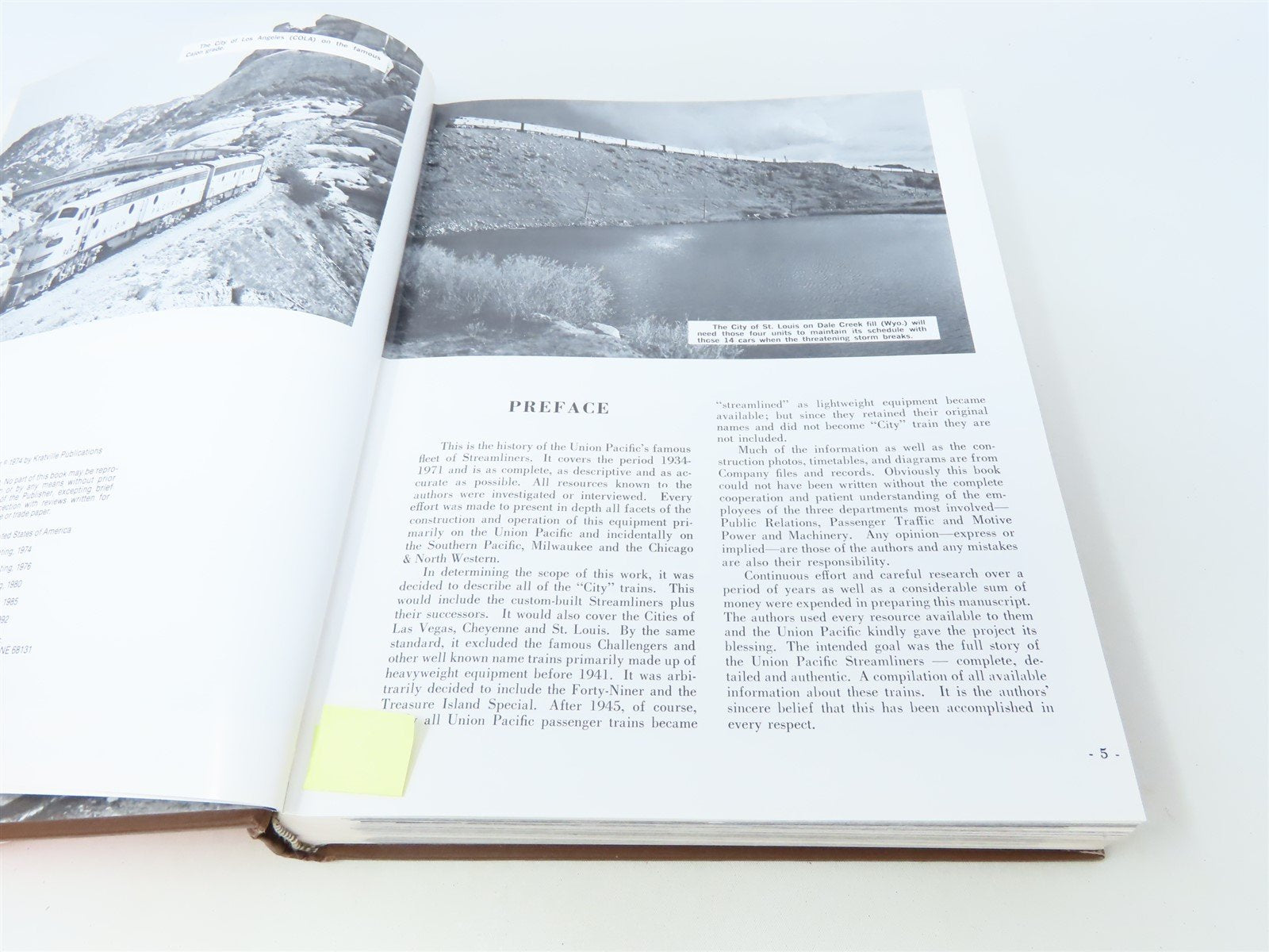 The Union Pacific Streamliners by Harold Ranks & William Kratville ©1992 HC Book