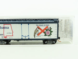 N Scale Micro-Trains MTL #21372 AL Alabama State Car 40' Box Car #1819
