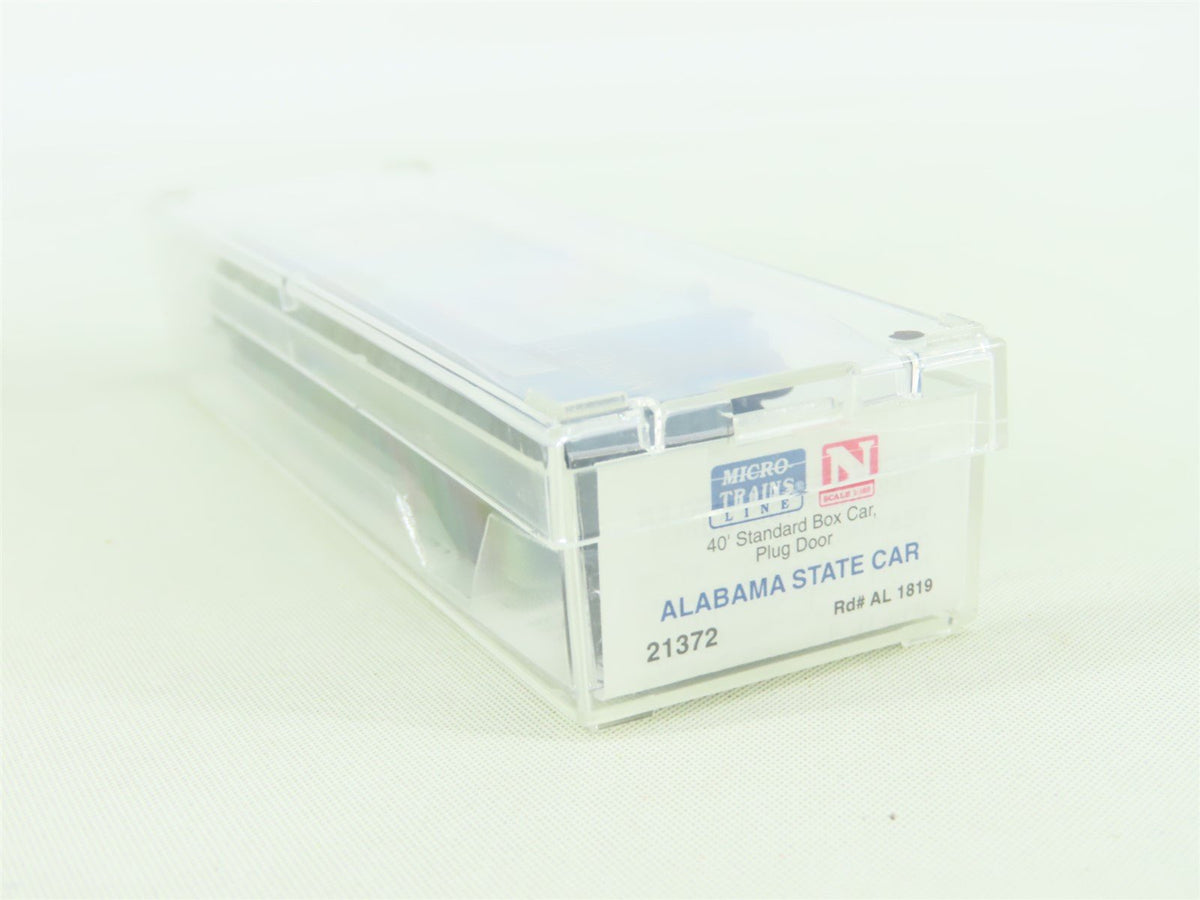 N Scale Micro-Trains MTL #21372 AL Alabama State Car 40&#39; Box Car #1819