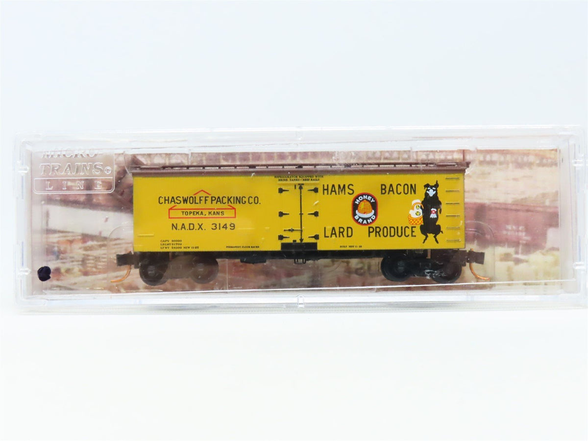 N Micro-Trains MTL Meat Packers 05800516 NADX Chaswolff Reefer #3149 Car #2