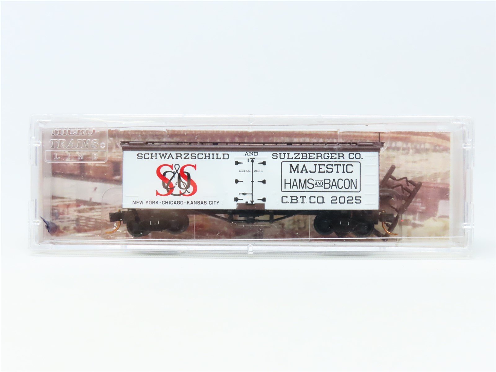 N Micro-Trains MTL Meat Packers 05800150 CBTCO Schwarzchild Reefer #2025 Car #7