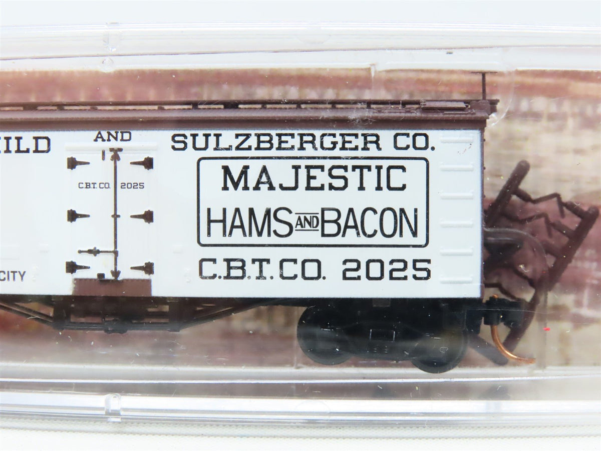 N Micro-Trains MTL Meat Packers 05800150 CBTCO Schwarzchild Reefer #2025 Car #7