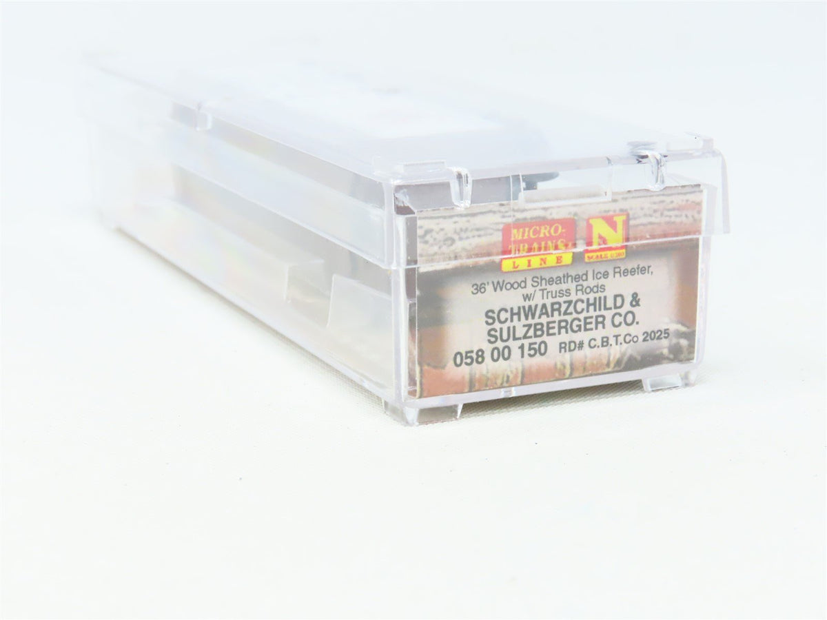 N Micro-Trains MTL Meat Packers 05800150 CBTCO Schwarzchild Reefer #2025 Car #7