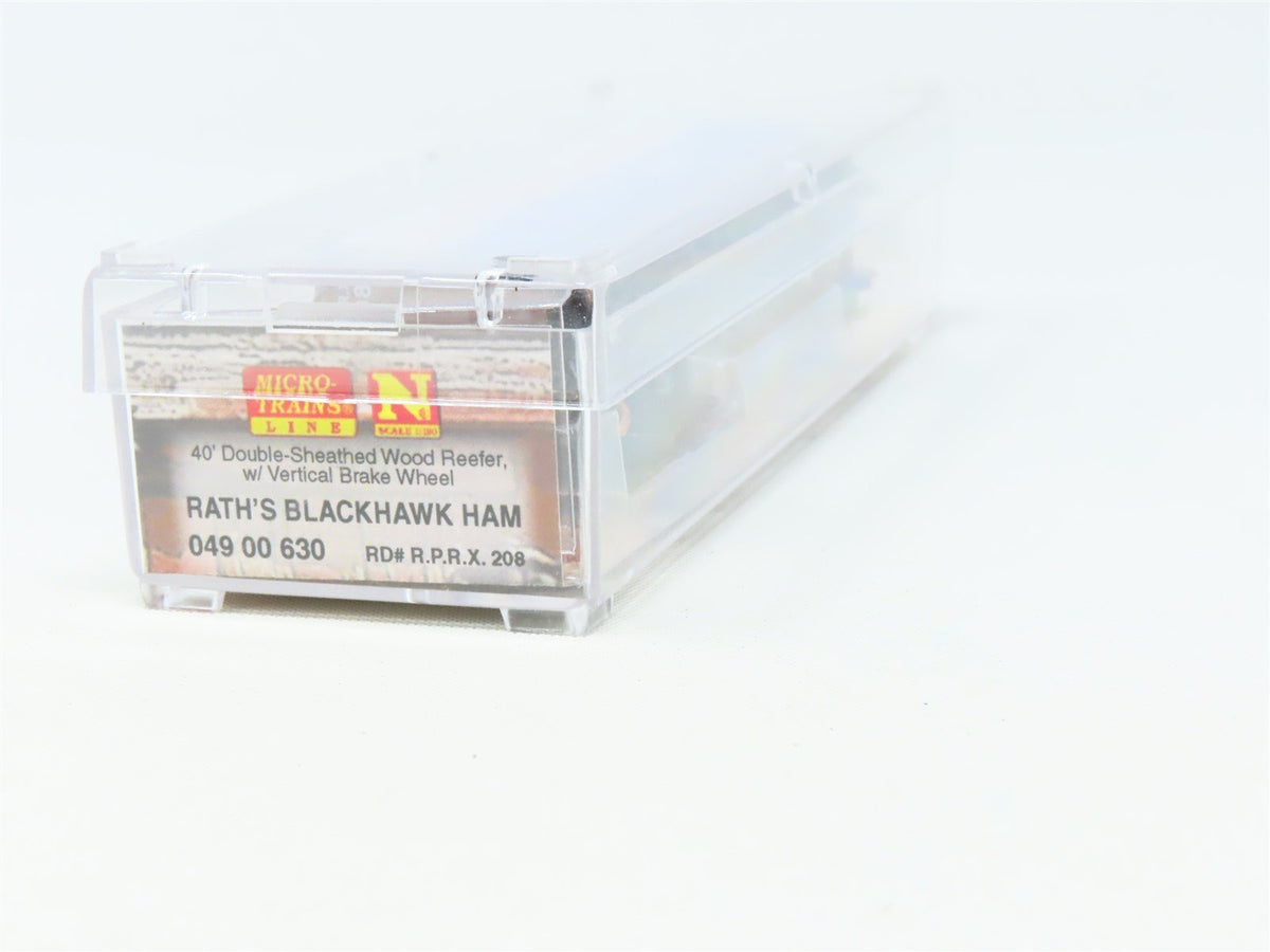 N Micro-Trains MTL Meat Packers 04900630 RPRX Rath&#39;s Ham Reefer #208 Car #10