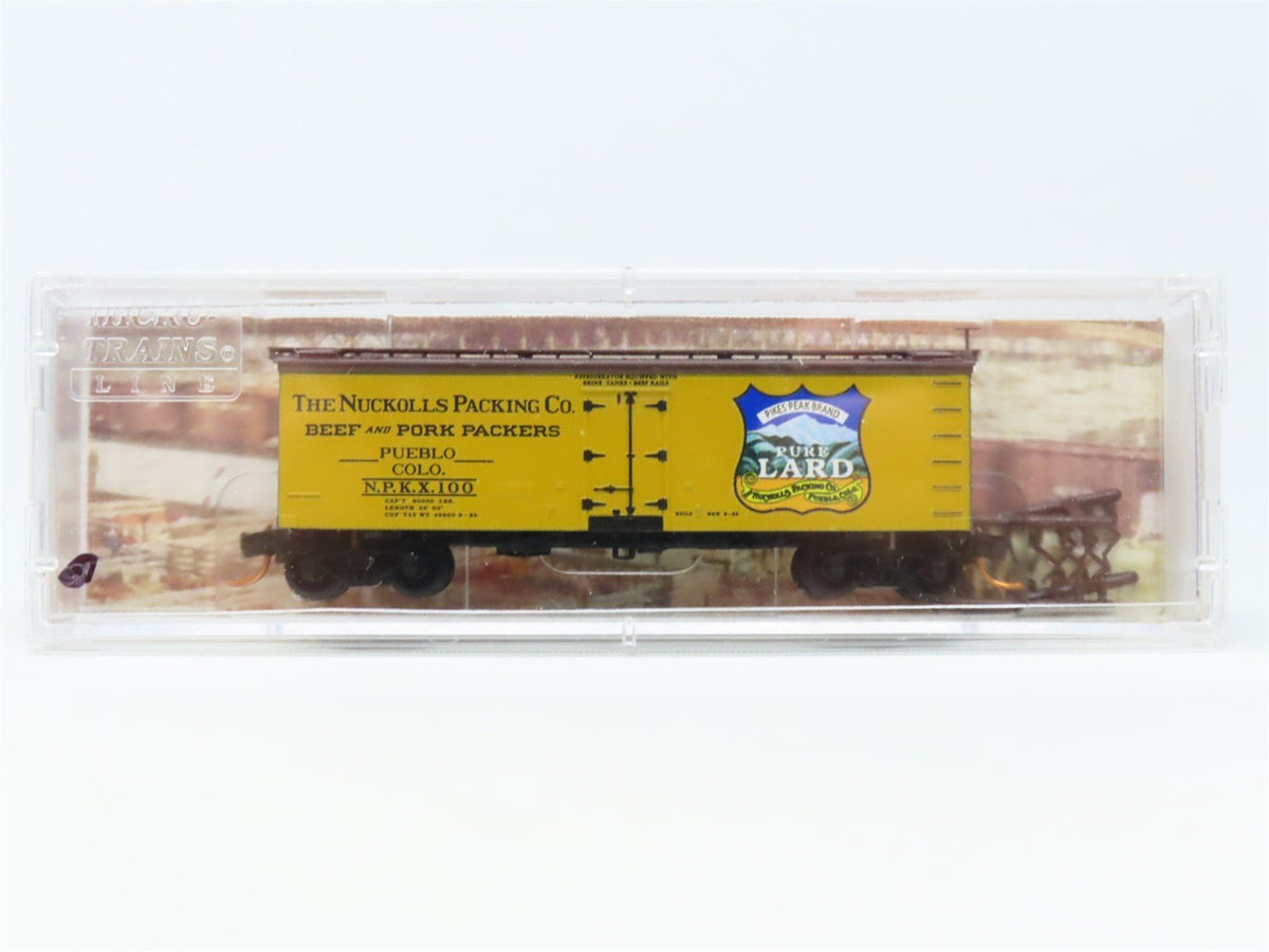 N Micro-Trains MTL Meat Packers 05800536 NPKX Nuckoll&#39;s Reefer #100 Car #12