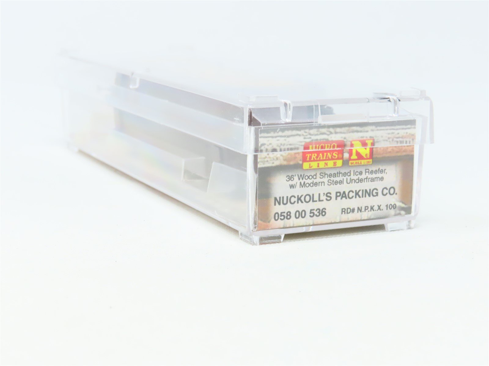 N Micro-Trains MTL Meat Packers 05800536 NPKX Nuckoll's Reefer #100 Car #12