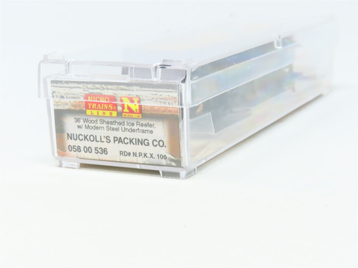 N Micro-Trains MTL Meat Packers 05800536 NPKX Nuckoll&#39;s Reefer #100 Car #12