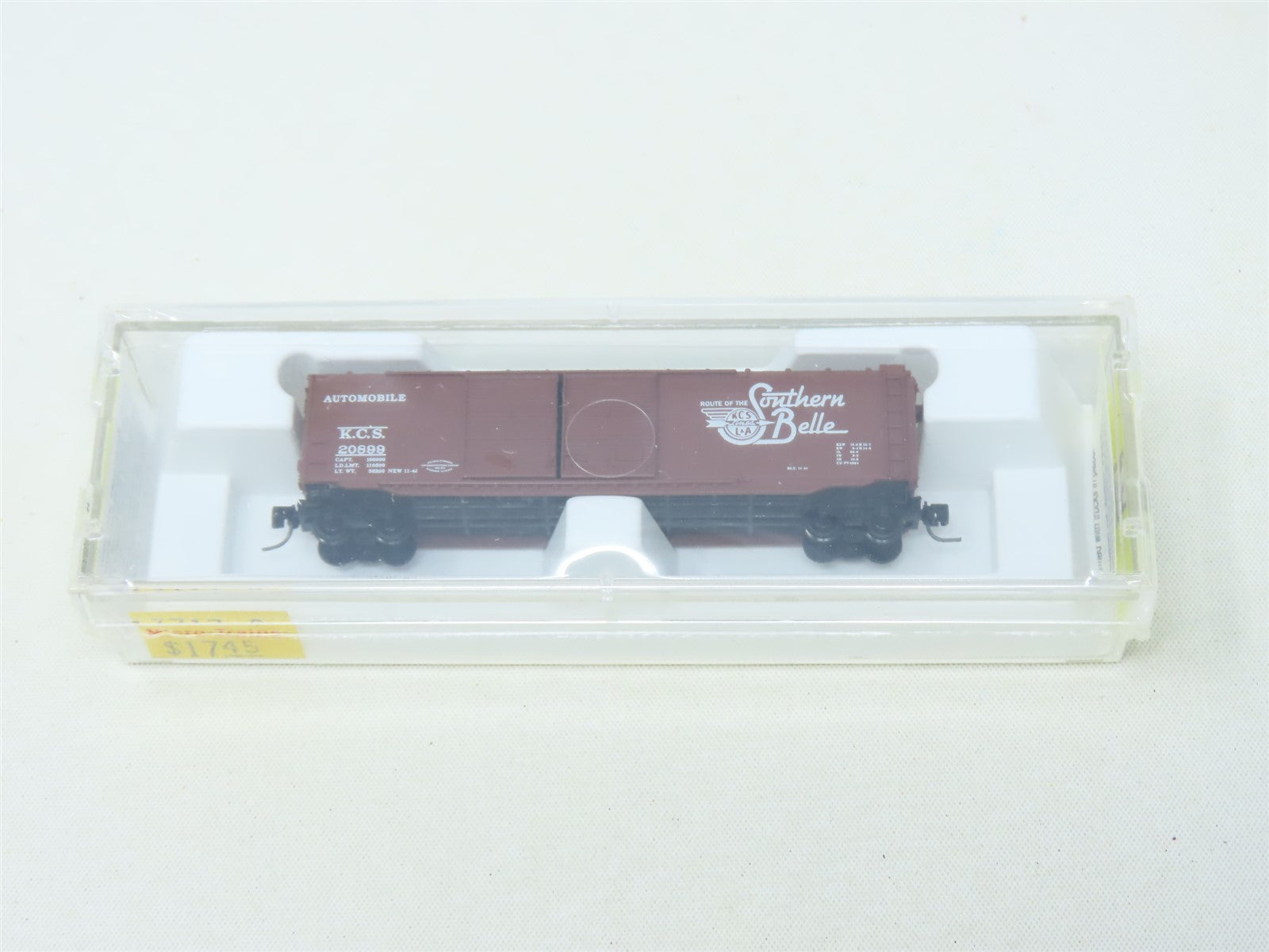 Z Scale Micro-Trains MTL 13717-2 KCS "Southern Belle" 50' Box Car #20899-Sealed