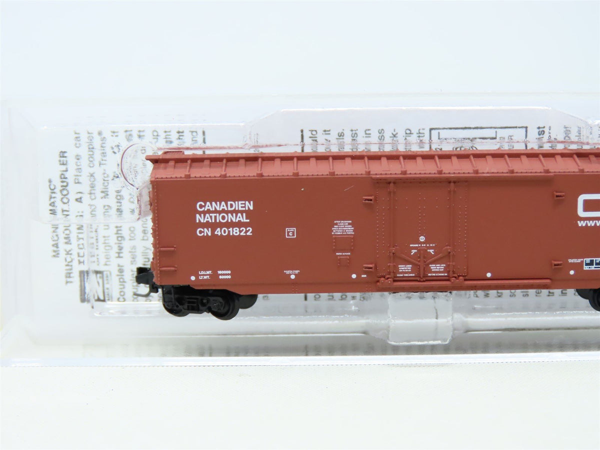 Z Scale Micro-Trains MTL 507 00 412 CN Canadien National 50&#39; Box Car #401822