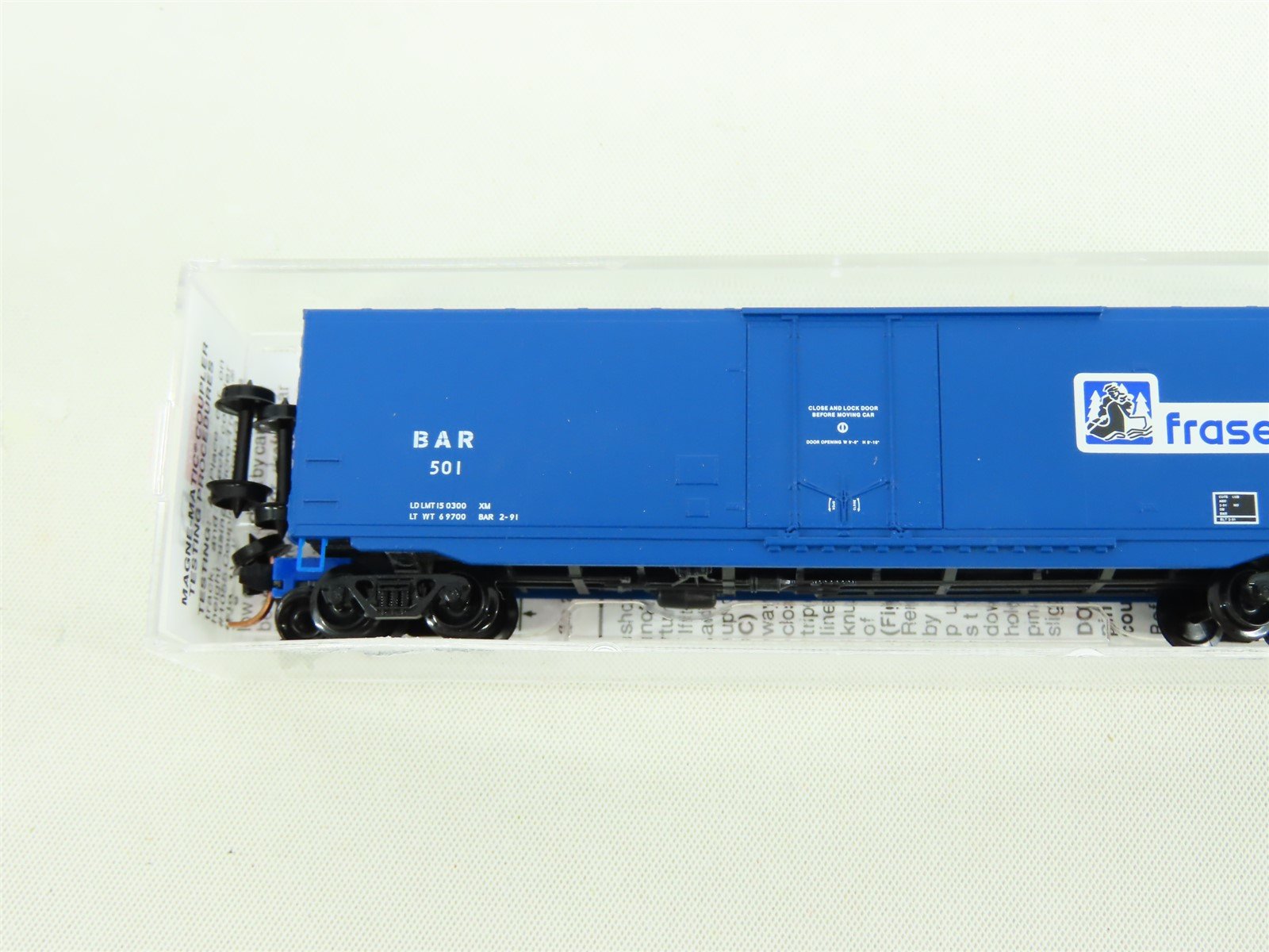 N Scale Micro-Trains MTL #03800390 BAR Fraser 50' Plug Door Box Car #501
