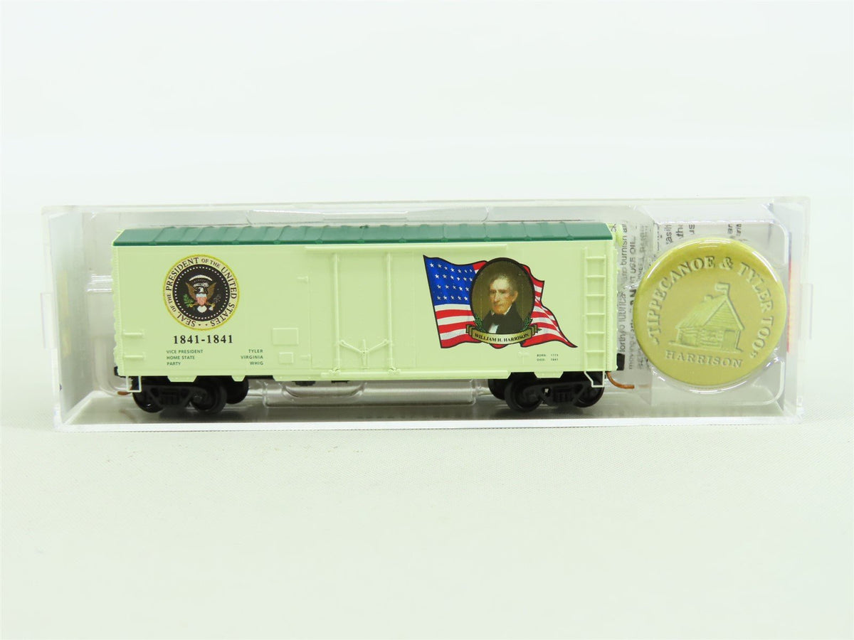 N Micro-Trains MTL #07400109 40&#39; Presidential Box Car - William Henry Harrison